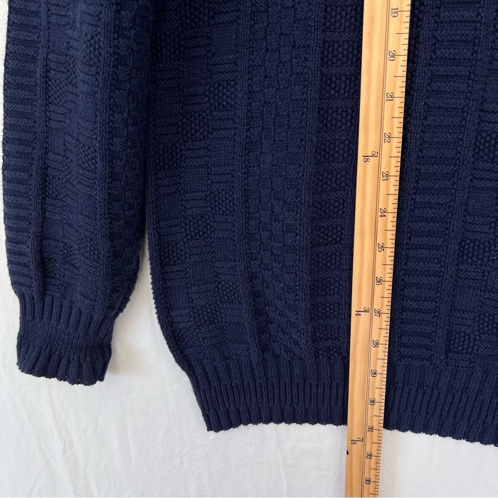 Carmel Golf Cotton Sweater Sz XL Tall Navy Blue Embroidered Classic USA Vintage - Picture 10 of 11